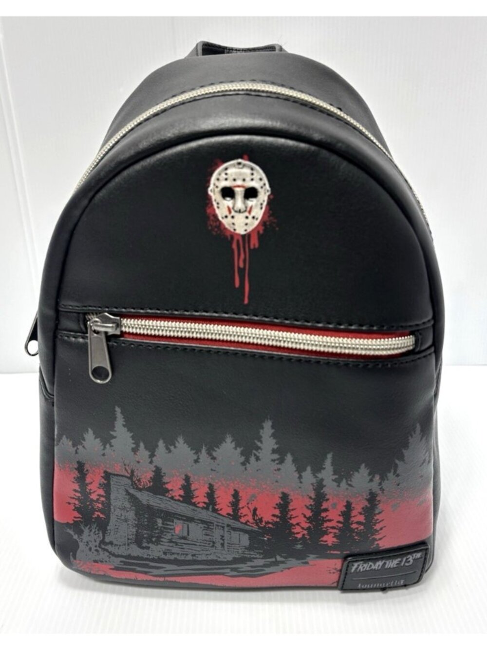 Loungefly Friday the 13th Jason Mini Backpack Camp Crystal Lake Mask NWOT